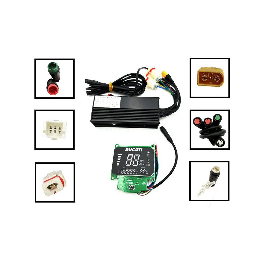 Kit display et controleur Ducati 48V Scrambler E-Cross prise XT90 Over Watt