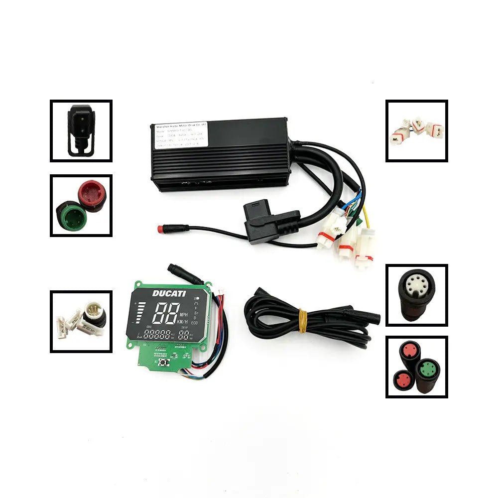 Kit display et controleur Ducati 48V Scrambler E-Cross prise C18 Over Watt