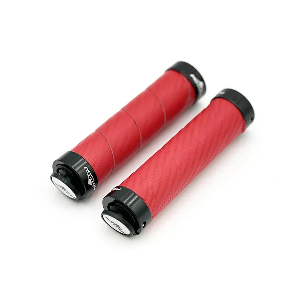 Poignées style carbone bleu/noir/rouge Over Watt