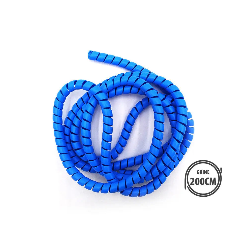Gaine protège cables bleu 2m Over Watt