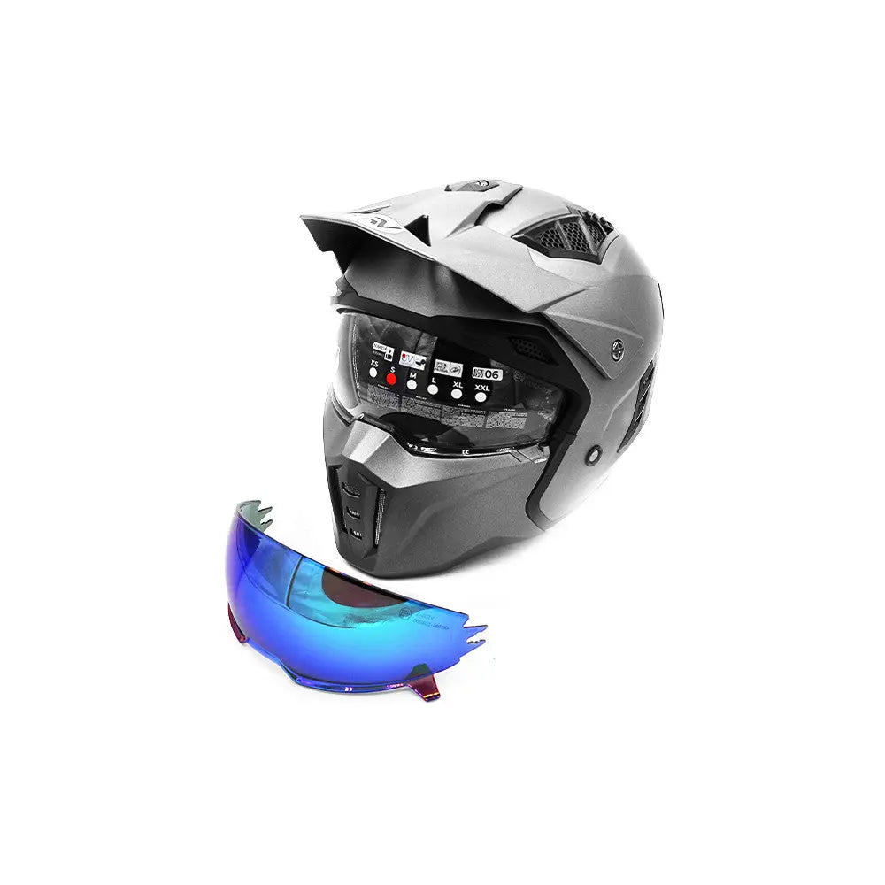 Casque street FRV gris métallique mat (taille S à XL) (M) Over Watt