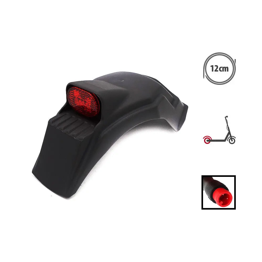 Garde boue arriere avec LED Dualtron Togo noir Over Watt