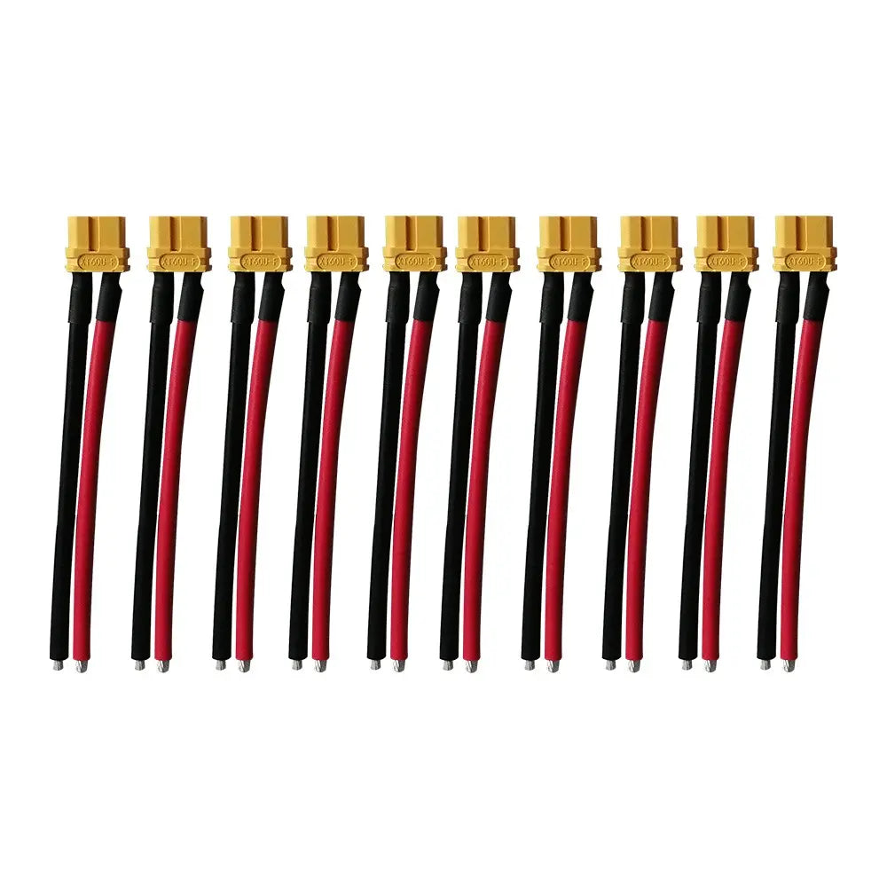 Prises XT60 Femelle avec Cable 10cm X10 pcs Over Watt