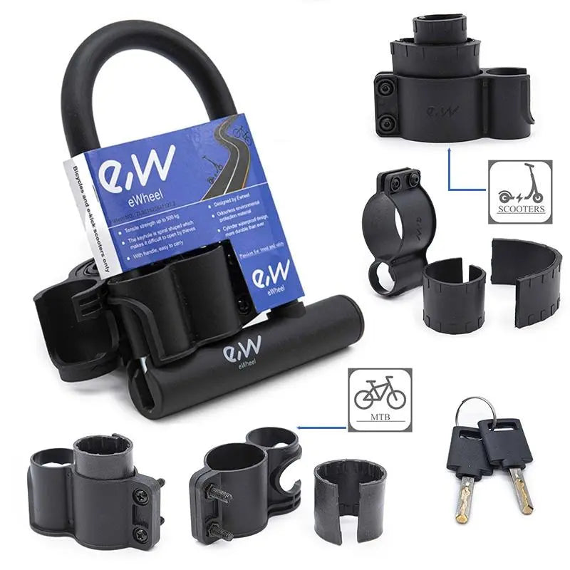 Antivol Mini U Cadenas en fer à cheval avec clé - 15cm Over Watt