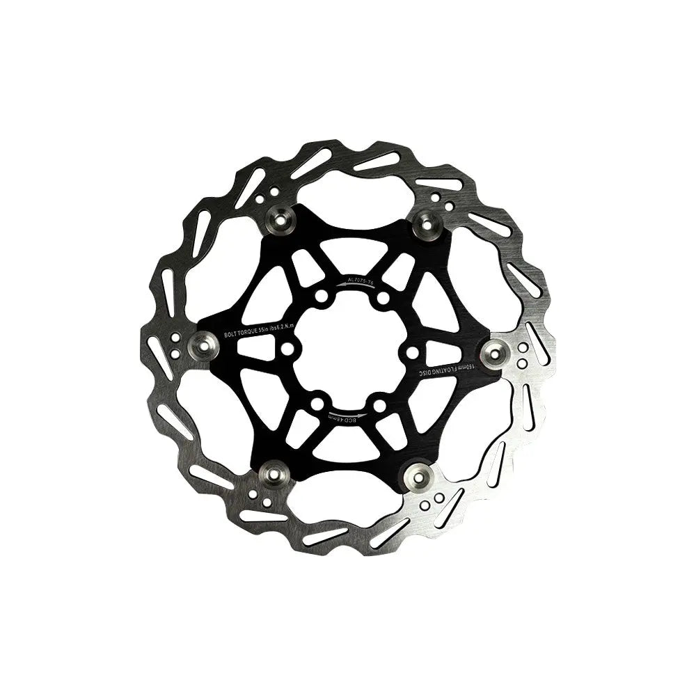 Disque de frein flottant 160mm entraxe 48mm (2 couleurs) (Noir) Over Watt