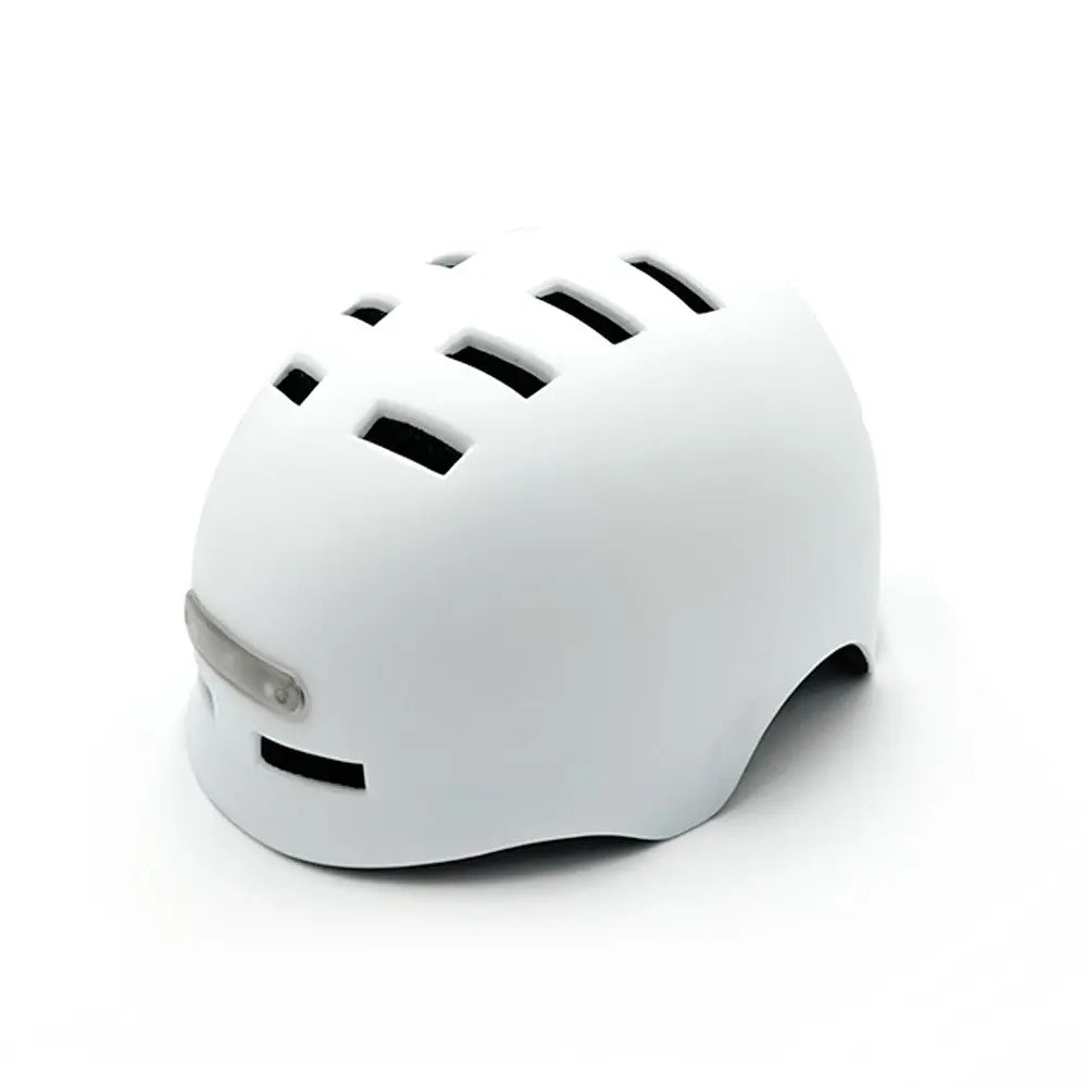 Casque trottinette blanc avec LED Over Watt