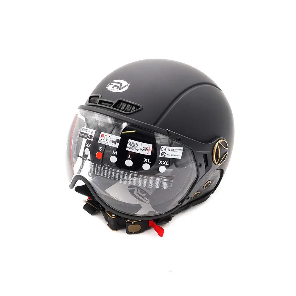 Casque JET FRV Noir Mat (taille S à XL) Over Watt