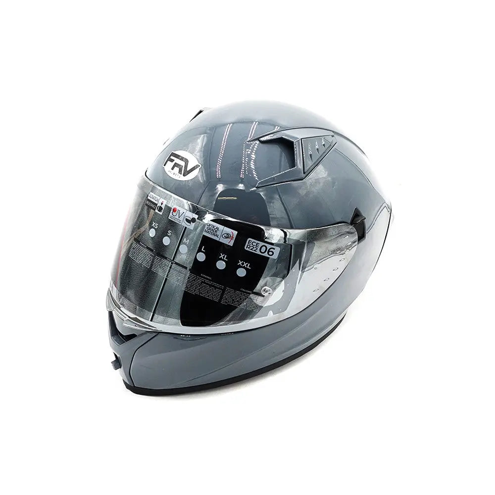 Casque intégral FRV gris (taille S à XL) Over Watt