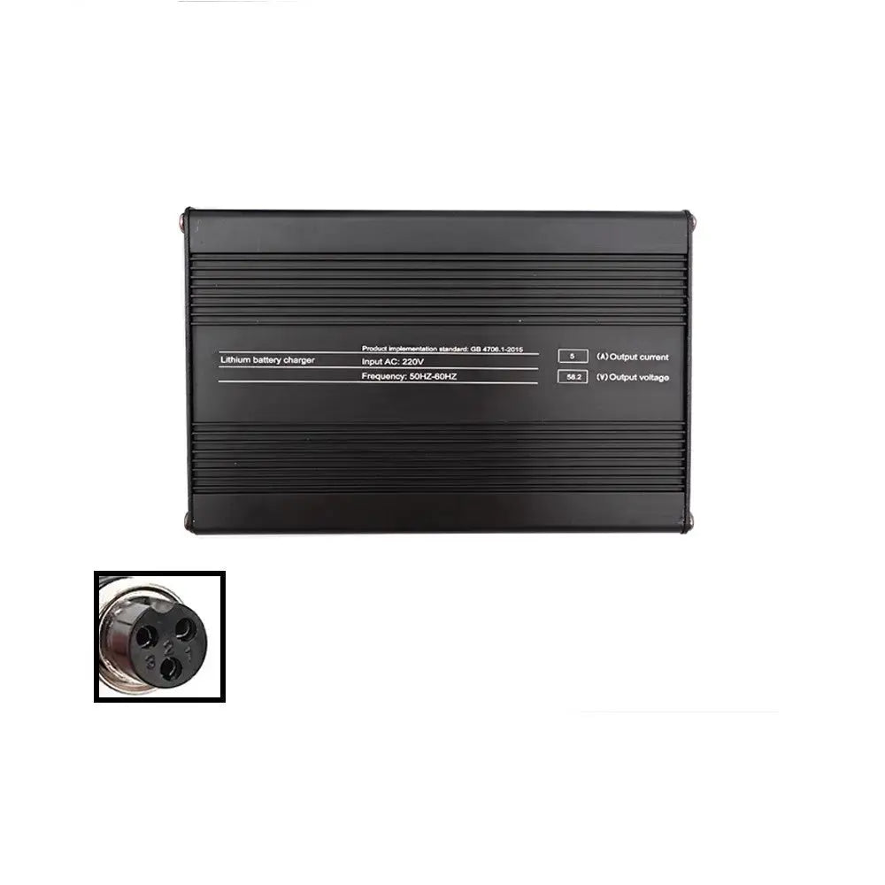 Chargeur rapide 52V-58V  5A prise GX16 Over Watt