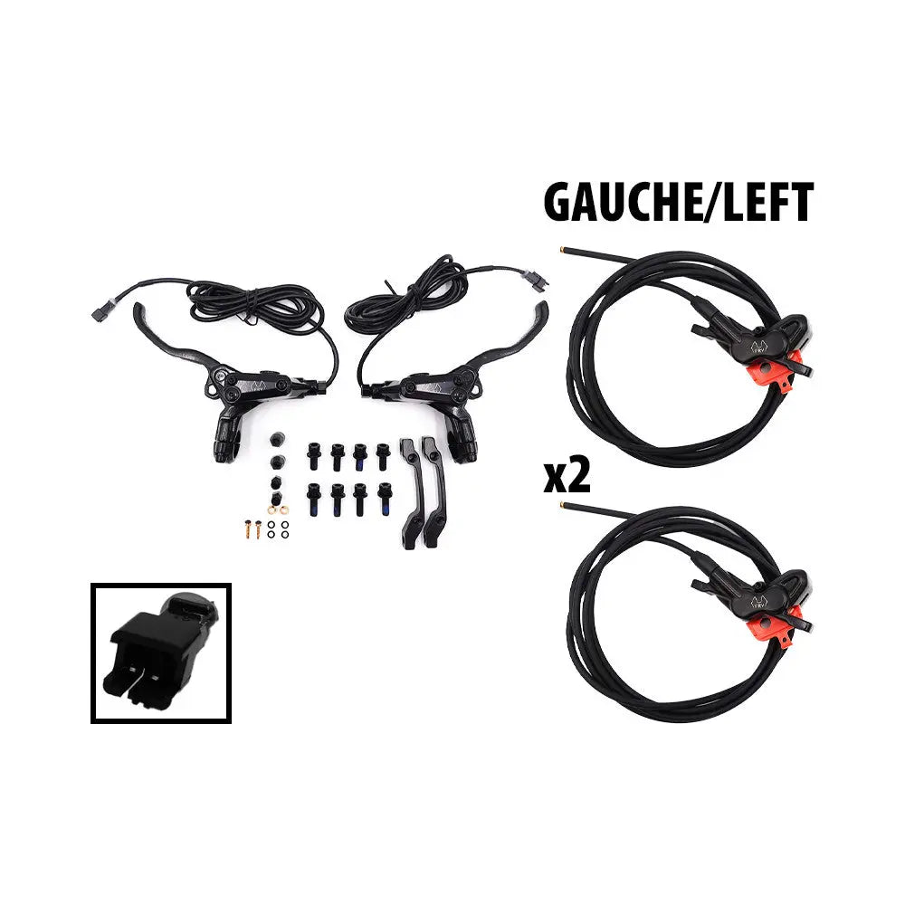 Kit freins hydrauliques 4 pistons FRV connecteur SM (2 etriers gauche) Over Watt