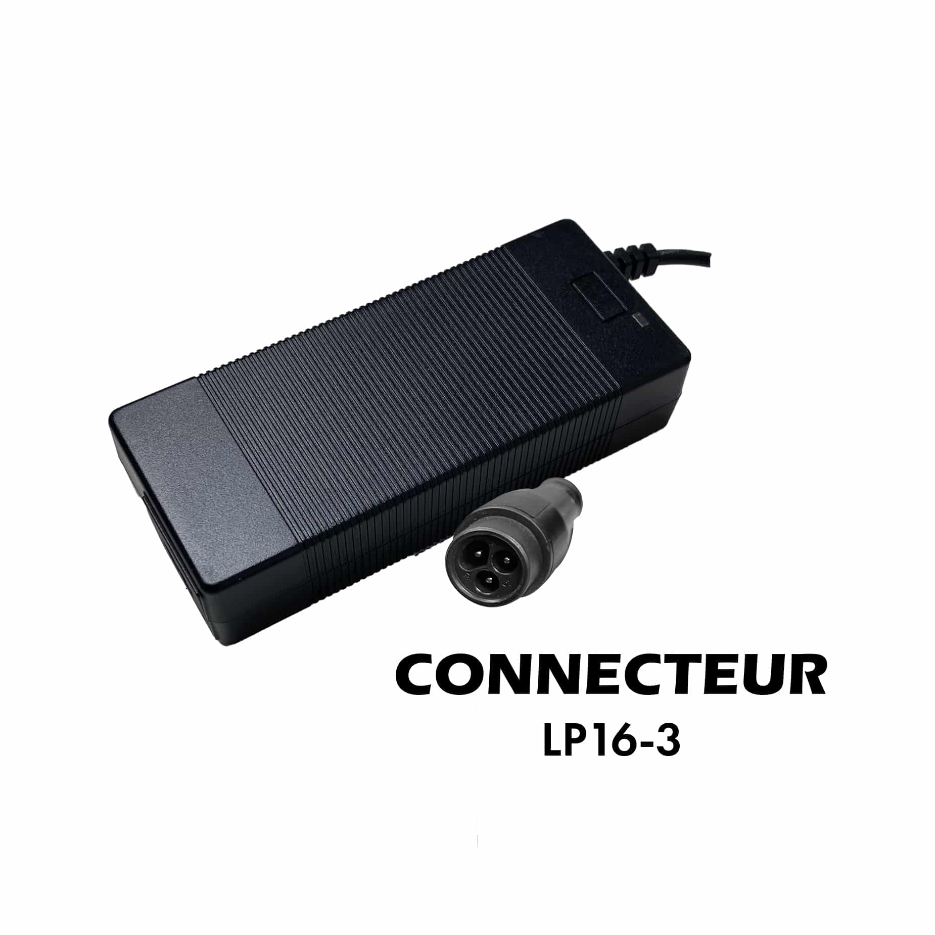 Pack Chargeur 48V ➡️ 54.6V / 2A (+ Adaptateur GX16-LP16-3) Over Watt