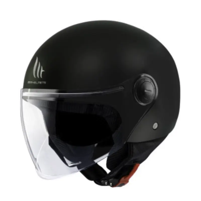 CASQUE JET MT STREET UNI NOIR MAT P2R