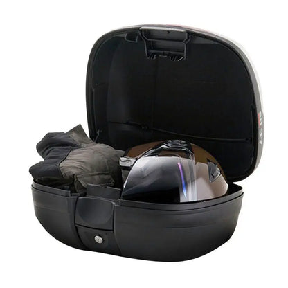 TOP CASE SHAD SH37 NOIR 37L AVEC PLATINE (CONTENANCE 2 CASQUES JET OU 1 CASQUE INTEGRAL + ACCESSOIRES) SHAD