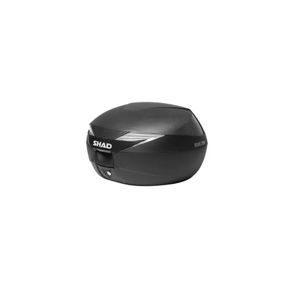 TOP CASE SHAD SH39 CARBONE 39L AVEC PLATINE (CONTENANCE 2 CASQUES JET OU 1 CASQUE INTEGRAL + ACCESSOIRES) SHAD