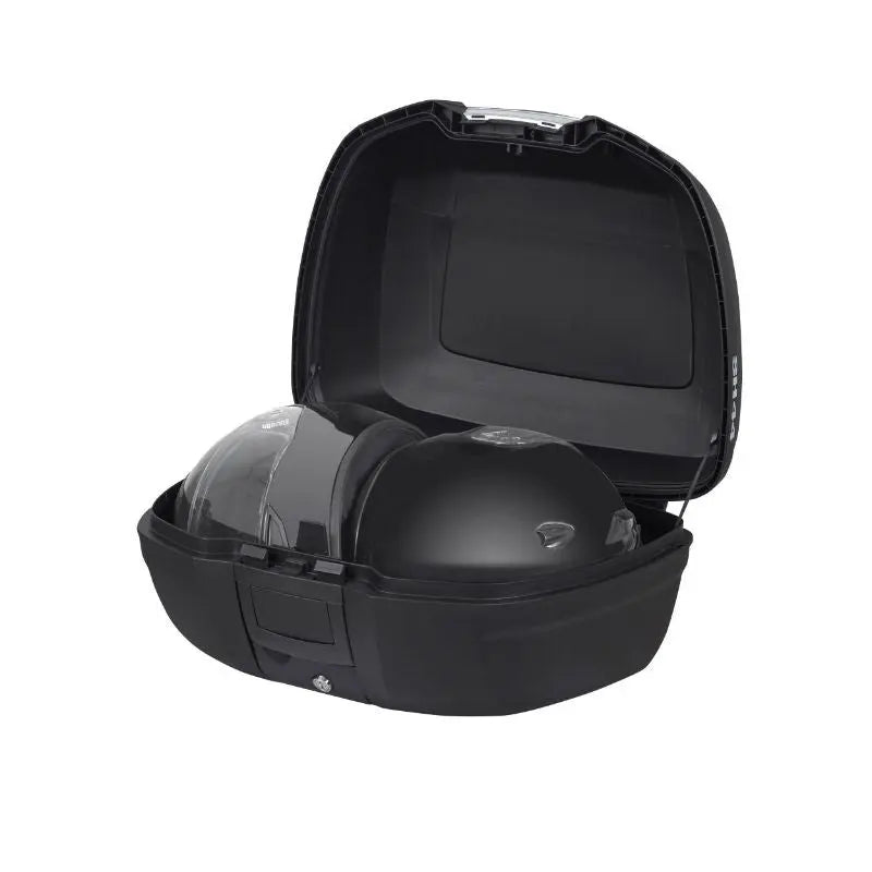 TOP CASE SHAD SH44 NOIR 44L AVEC PLATINE (CONTENANCE 2 CASQUES INTEGRAUX) SHAD