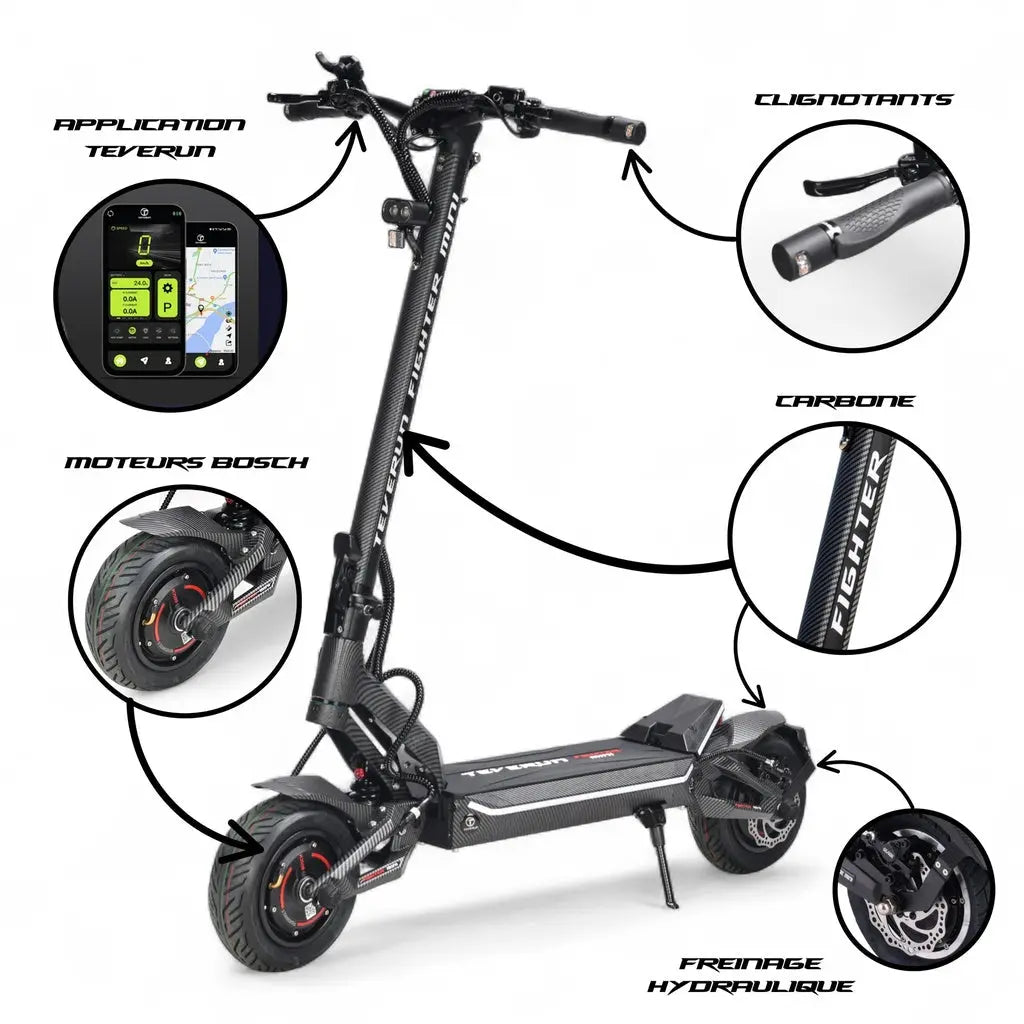 Teverun Fighter Mini Eco 52V 20,8AH Moteur Bosch 2025 Teverun